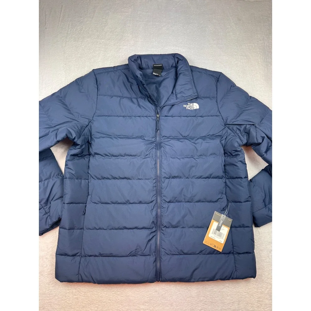 The North Face Mens Aconcagua 2 Jacket Shady Blue Down Puffer XL NF0A4GV-XL